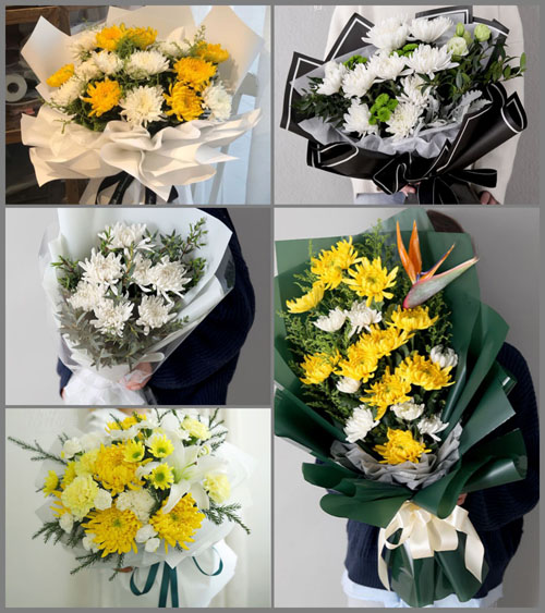 浙江省丽水云和县紧水滩镇饭甑砻村白事花束代送